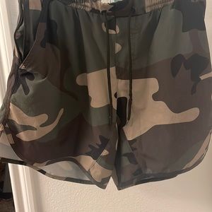 Zero Foxtrot Woodland Camo M81 Athletic Training Running Shorts